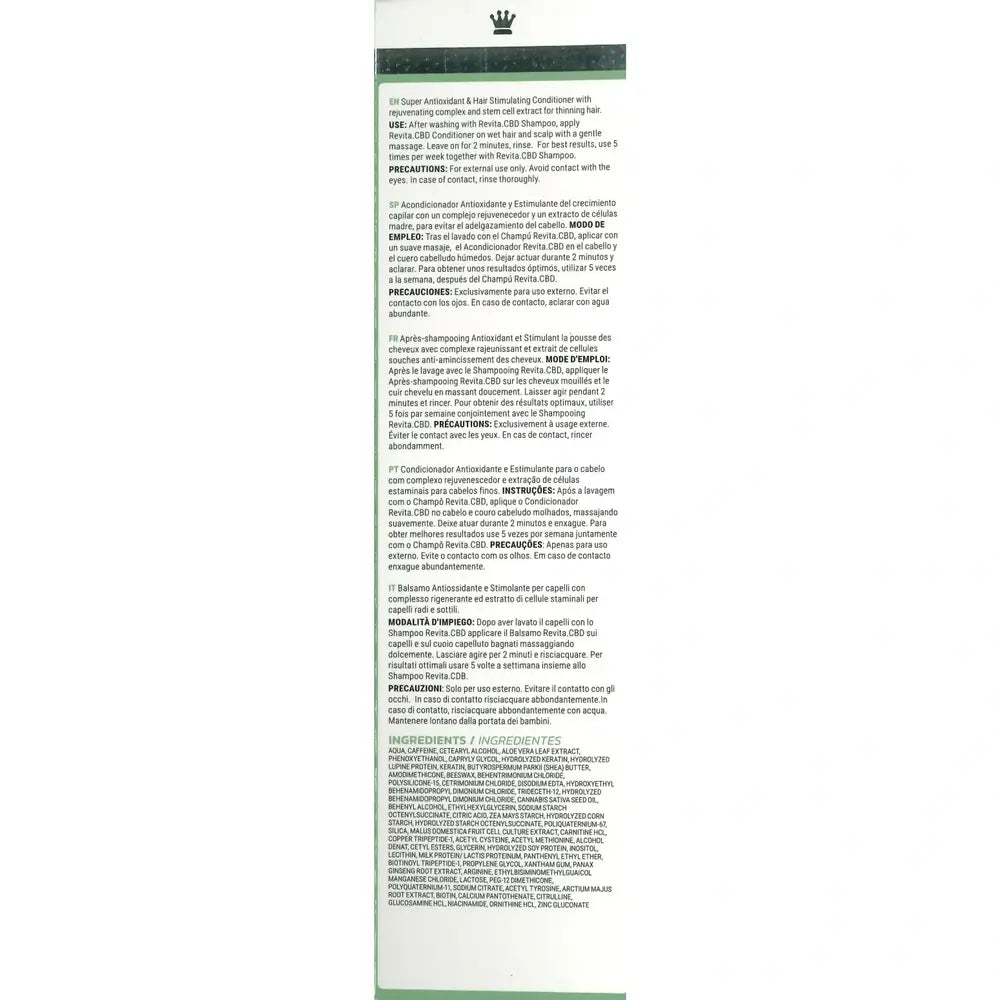 Ds Laboratories Revita Cbd Balsamo Antiossidante e Stimolante Anticaduta 205 ml