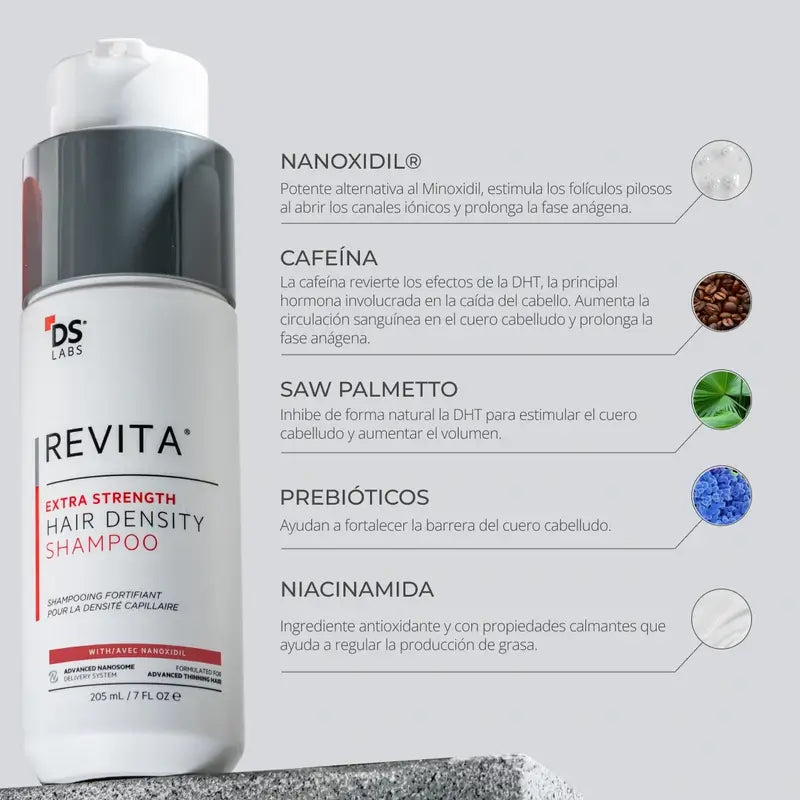 Ds Laboratories Revita Shampoo stimolante della densità dei capelli e della perdita di capelli, 205 ml