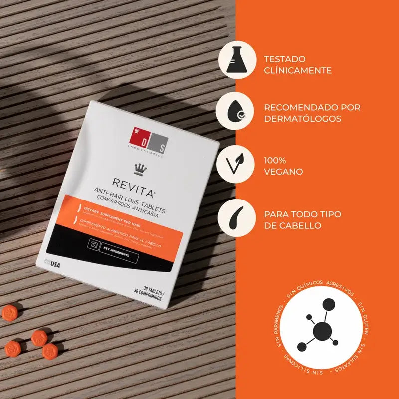 Ds Laboratories Revita Compresse Anti-Caduta di Capelli, 90 pz.