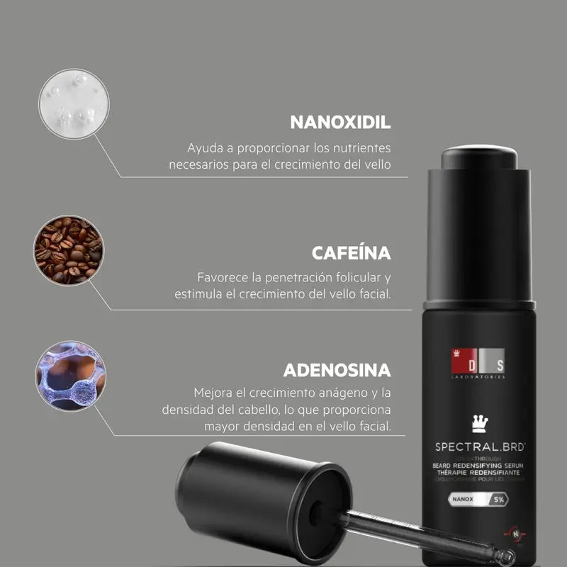 Ds Laboratories Spectral Brd Siero stimolante per la barba, 30 ml