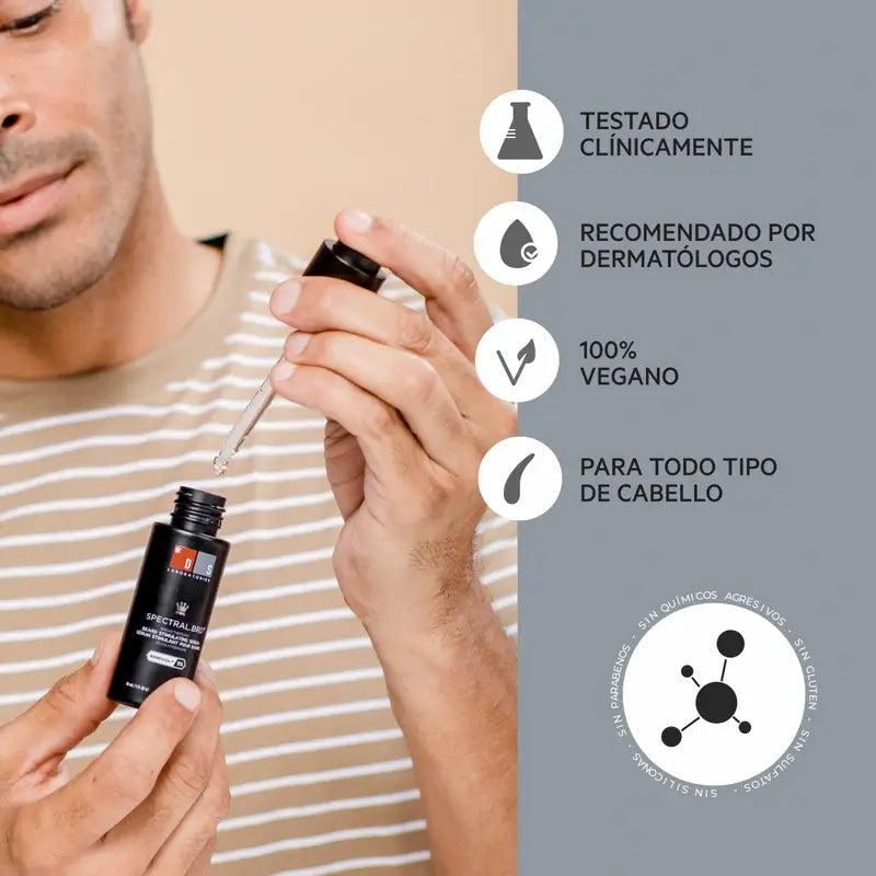 Ds Laboratories Spectral Brd Siero stimolante per la barba, 30 ml