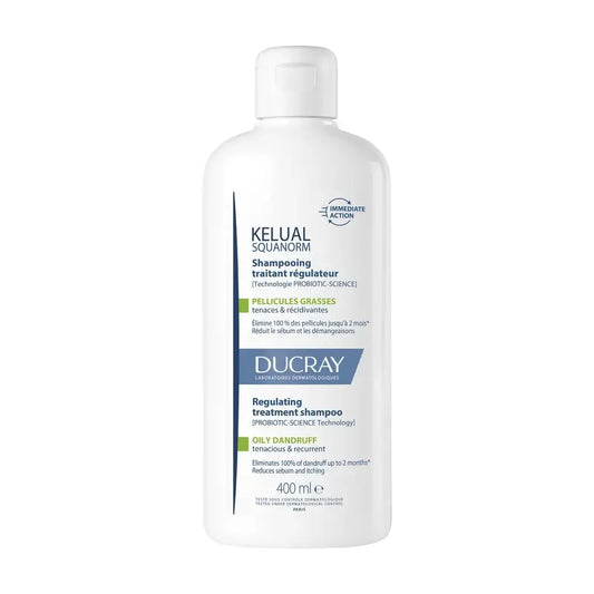 Ducray Kelual Squanorm Shampoo Forfora Grassa 400Ml