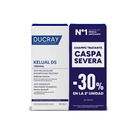 Ducray Pack Duo Kelual Ds Shampoo Antiforfora, 2X100Ml