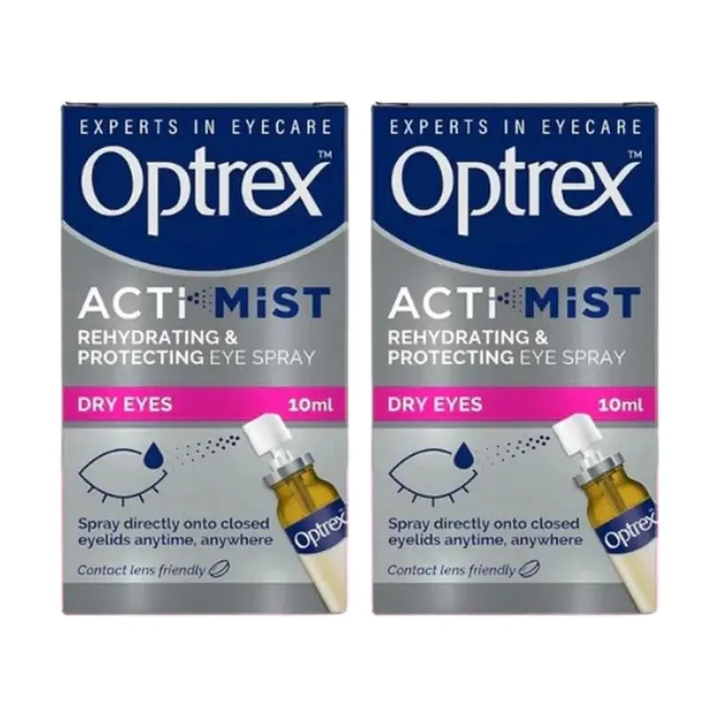 Optrex Actimist Spray per occhi secchi e stanchi, 2x10 ml