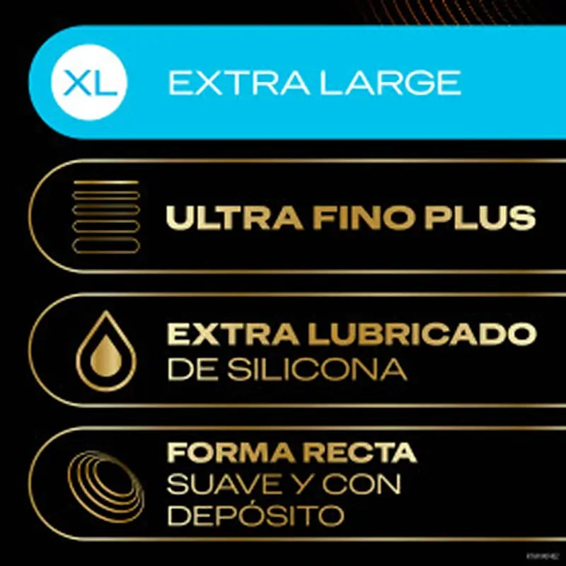 Durex Total Connection XL Ultra Thin Plus Preservativi senza lattice con tecnologia Body Feel, 10 preservativi