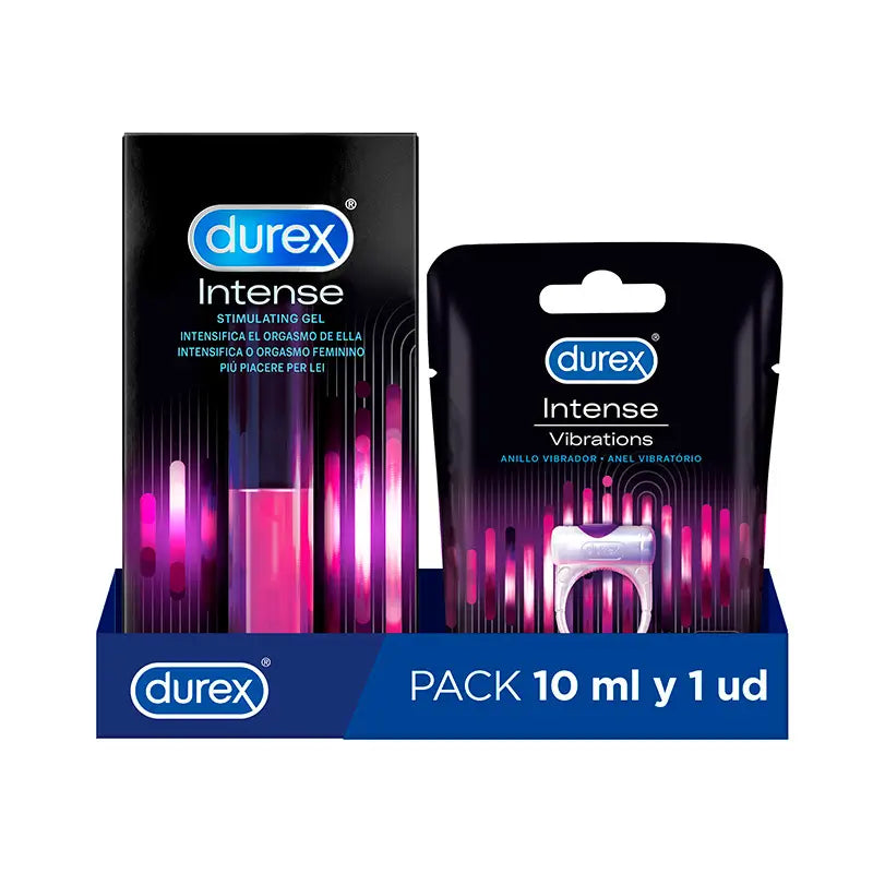 Confezione Durex Gel Orgasmico Intenso + Anello Vibrante Intenso Orgasmico