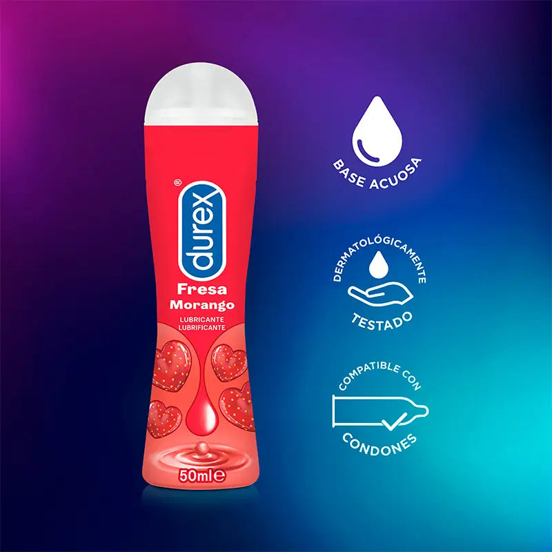 Durex Pack Lubrificante al gusto di fragola + anello vibrante Intense Orgasmic