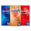 Confezione di preservativi originali Durex Natural Plus, 12 unità + Sensitive Soft, 12 unità + Real Feel, 12 unità