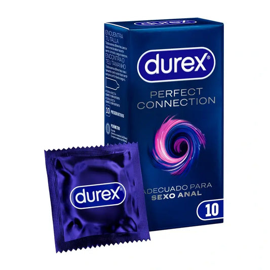 Durex Perfect Connection Extra Lubrificato, 10 preservativi
