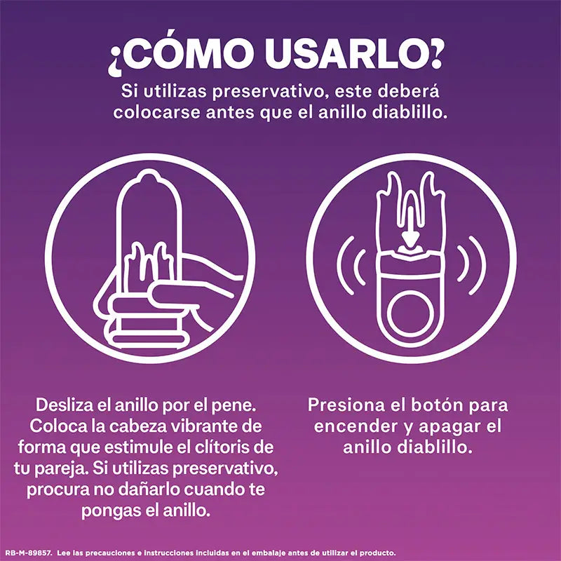 Durex Intense Orgasmic Anello vibrante Intense Orgasmic Devil Stimolatore clitorideo