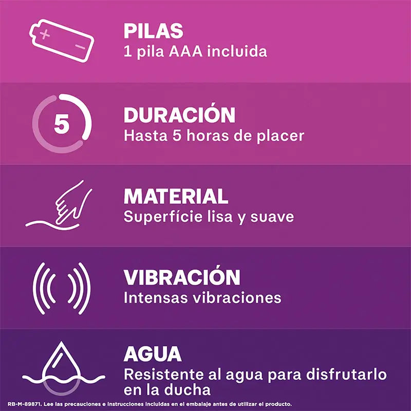 Durex Vibratore Mini Intenso Orgasmico Puro Piacere, Dildo Clitorideo per Donne