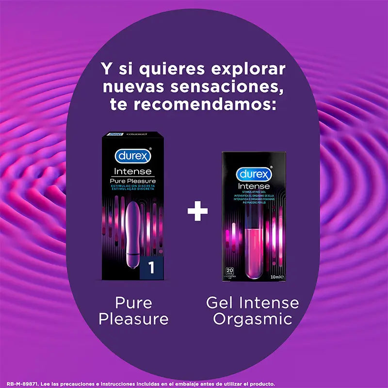 Durex Vibratore Mini Intenso Orgasmico Puro Piacere, Dildo Clitorideo per Donne