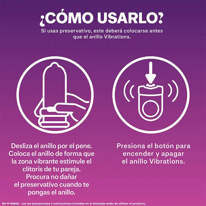 Anello vibrante Durex per giocattoli sessuali Vibrazioni orgasmiche intense Stimolatore del clitoride