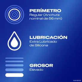 Durex Extra Safe Natural Preservativi con spessore extra 12 unità