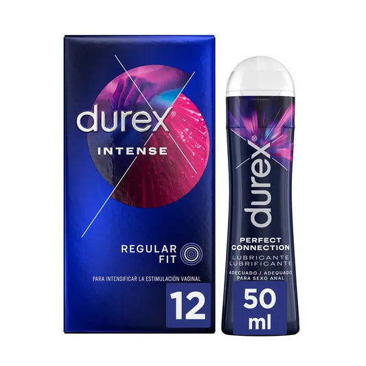 Durex Intense 12 preservativi + lubrificante Perfect Connection 50 ml