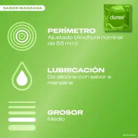 Preservativi Durex Saboreame ai gusti fruttati - Fragola, Banana, Arancia e Mela 12 unità