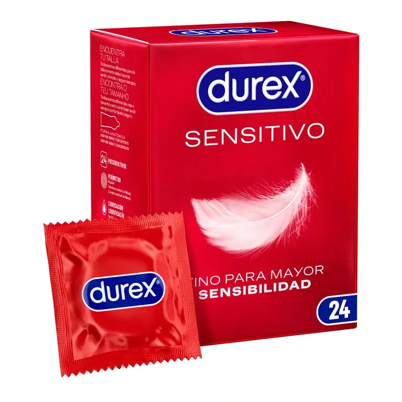 Preservativi Durex Soft Sensitive per una maggiore sensibilità 24 unità