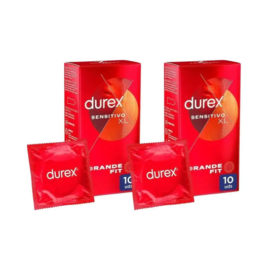 Preservativi Durex Soft Sensitive per una maggiore sensibilità Taglia Xl 10 Confezione Da 2