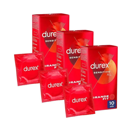 Preservativi Durex Soft Sensitive per una maggiore sensibilità Taglia Xl 10 Confezione Da 3