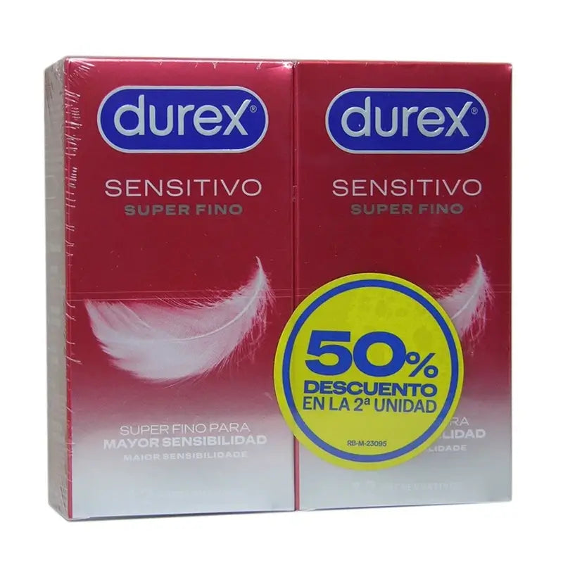 Durex Duplo Total Contact 12 2° 50%.