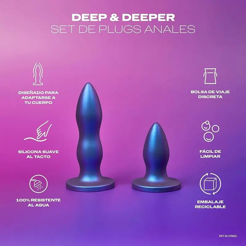 Set di plug anali Durex, profondi e più profondi