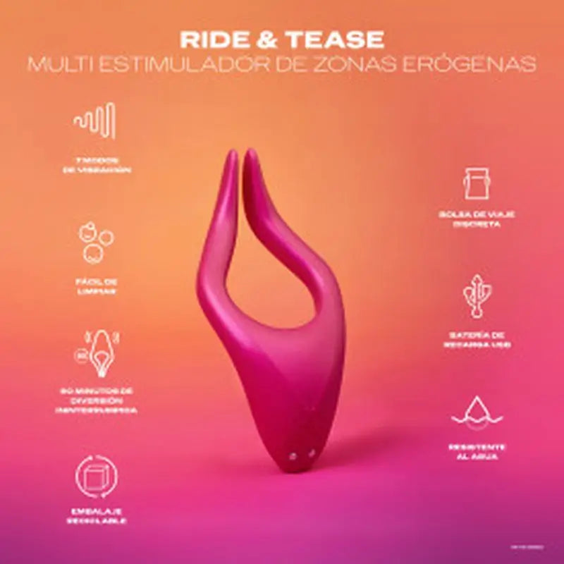 Vibratore stimolatore multiuso Durex Ride & Tease