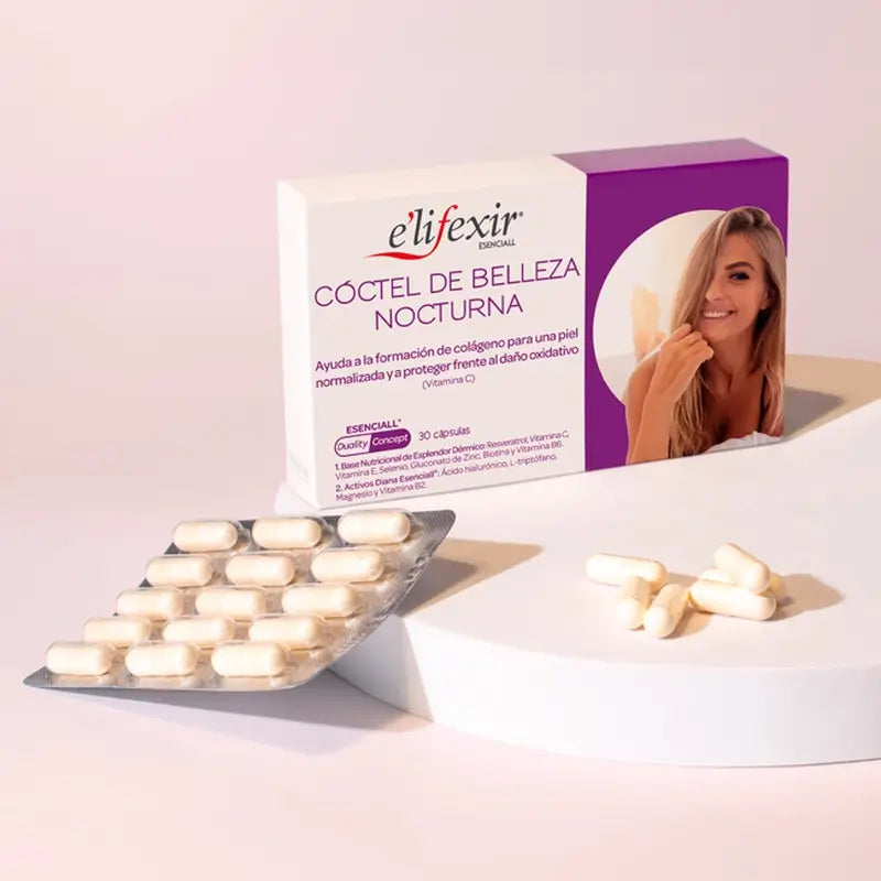 Elifexir Essential Night Beauty Cocktail Acido Ialuronico 30Capsule