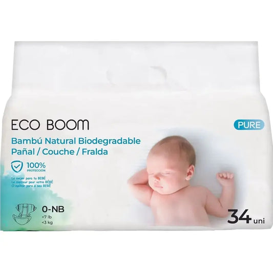 Eco Boom Pannolino in puro bambù Nb 0, 34 unità