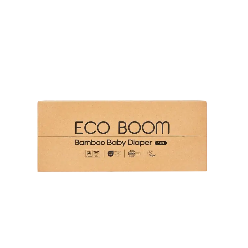 Pannolini ECO BOOM PURE 100% bambù naturale - Taglia 3/M (6-10 kg) - 68 pz.