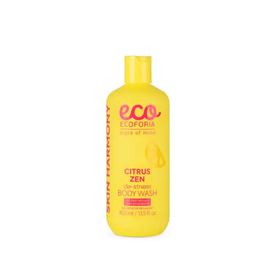 Ecoforia gel doccia antistress al limone e ananas, 400 ml