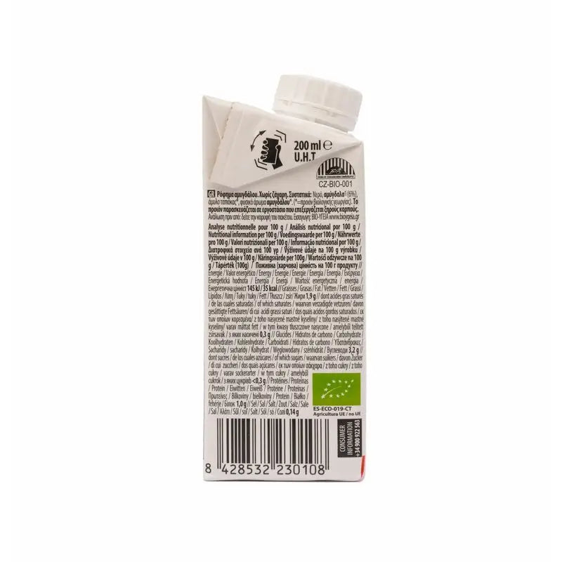 Ecomil Mandorla Natura Bio 200 ml, 200 ml