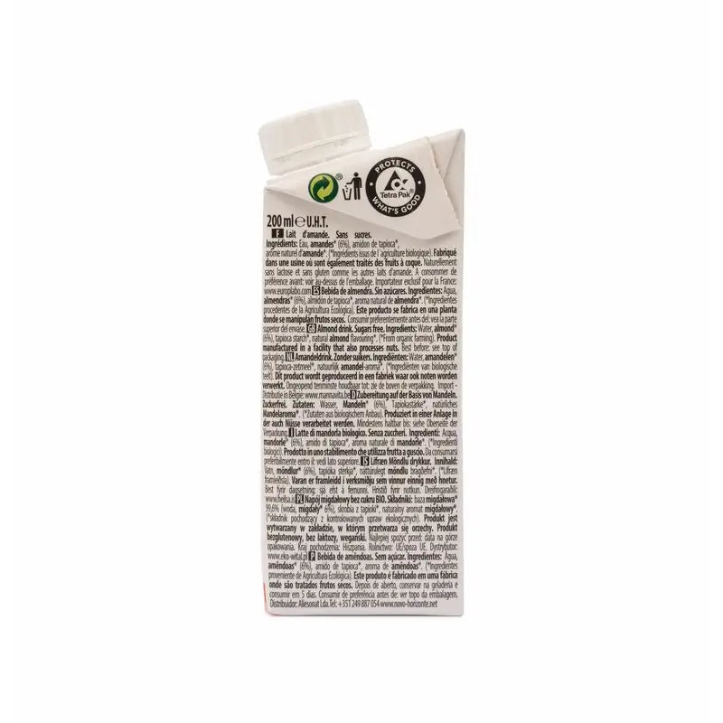Ecomil Mandorla Natura Bio 200 ml, 200 ml