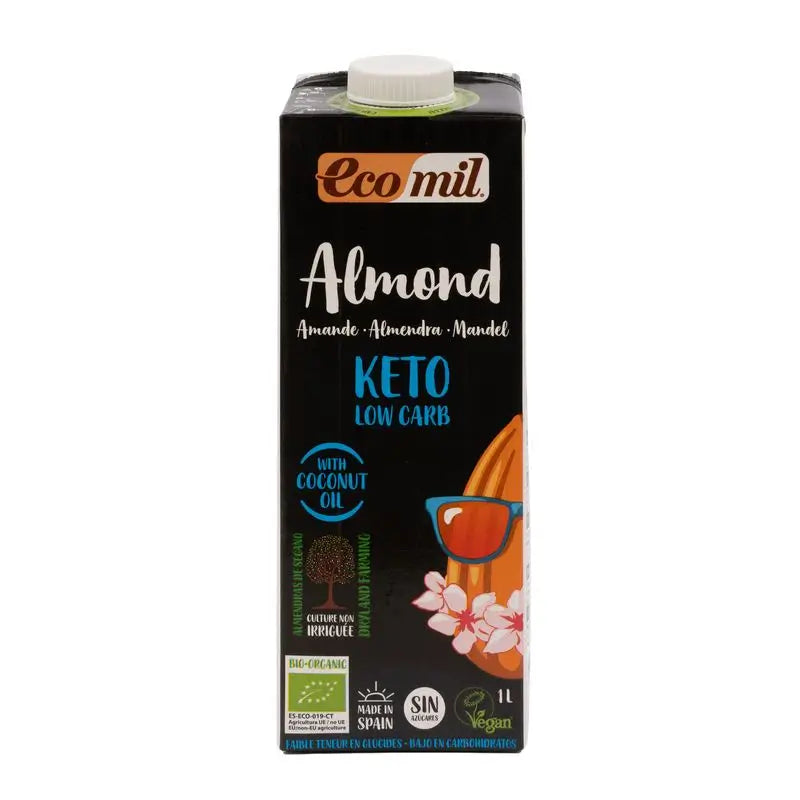 Ecomil Mandorla Nature Keto Bio, 1L x 6 pz.