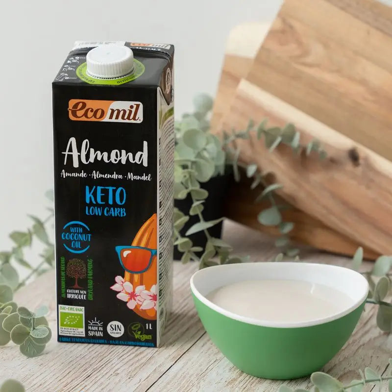 Ecomil Mandorla Nature Keto Bio, 1L x 6 pz.