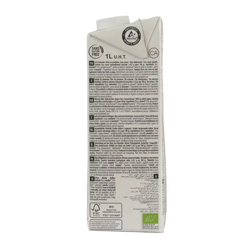 Ecomil Mandorla Natura Proteina, 1 litro