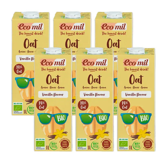 Ecomil Veggie Drink al gusto di vaniglia Bio Tetrabrik, Confezione 6 x 1 litro