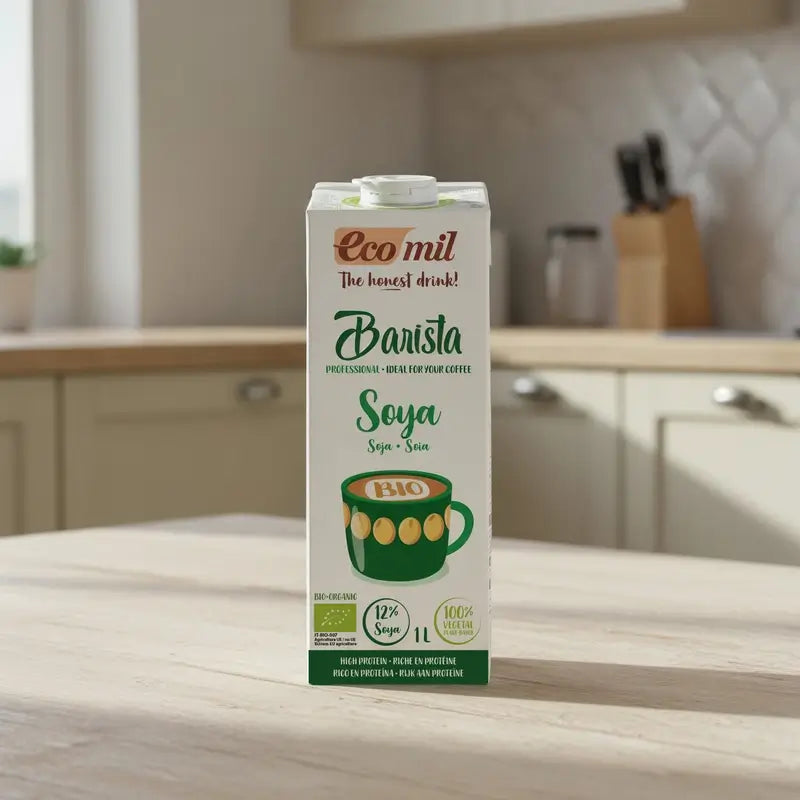 Ecomil Bevanda Vegetale Barista alla Soia Biologica, 1 litro