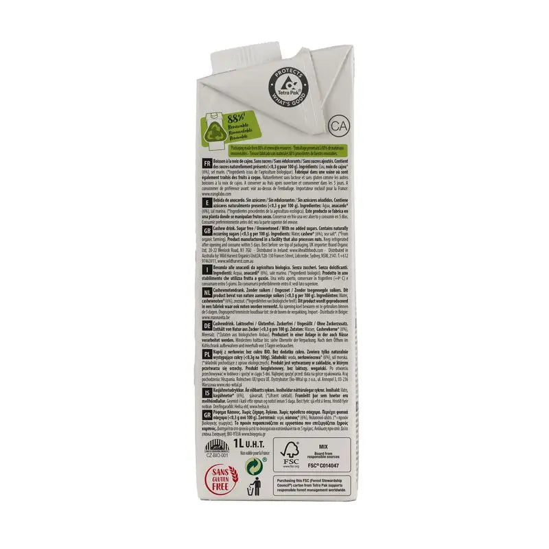 Ecomil Anacardi Nature Bio, 1 l