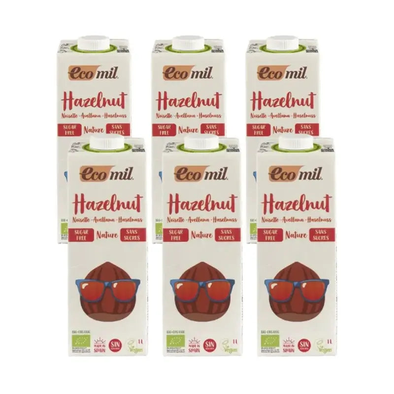 Ecomil Nocciola Natura, 6x1 Litro