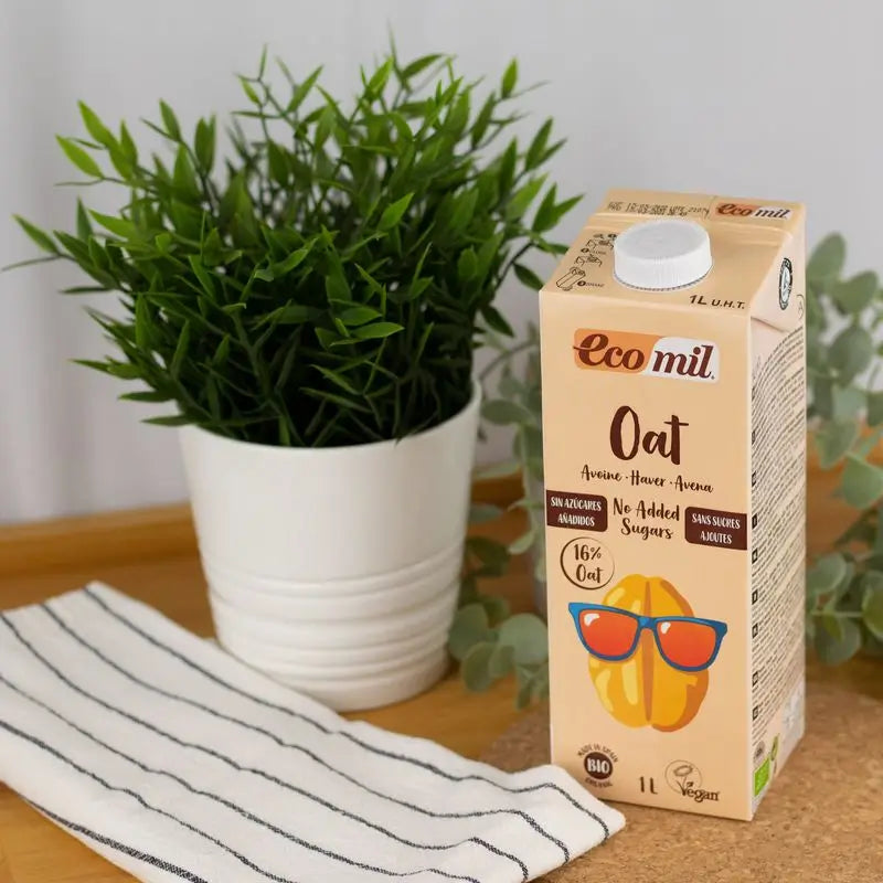 Ecomil Avena Senza Zuccheri Aggiunti Bio, 1 l
