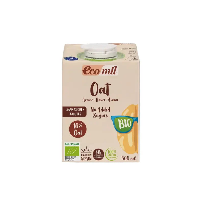 Ecomil Avena Senza Zuccheri Aggiunti Bio , 500 ml