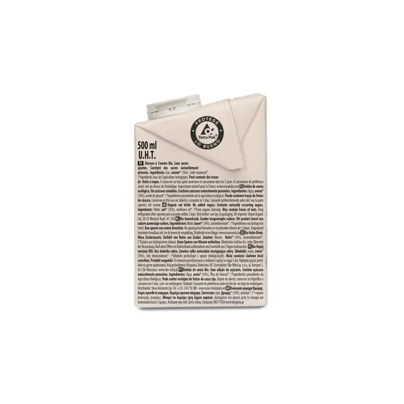 Ecomil Avena Senza Zuccheri Aggiunti Bio , 500 ml
