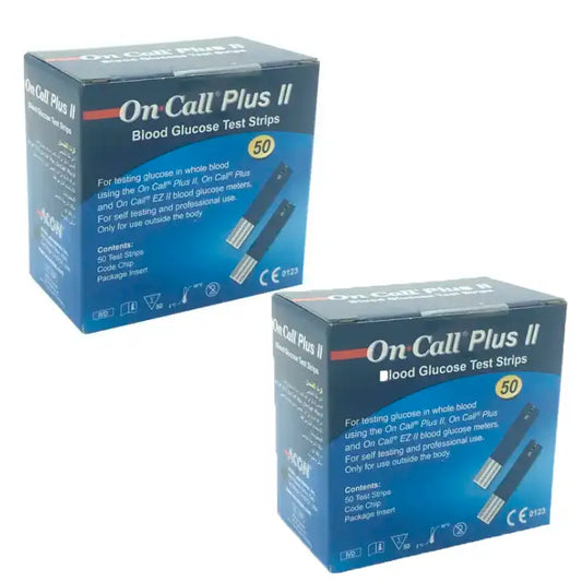 Edda Pharma On Call Plus II Strisce reattive, confezione da 2 x 50 unità