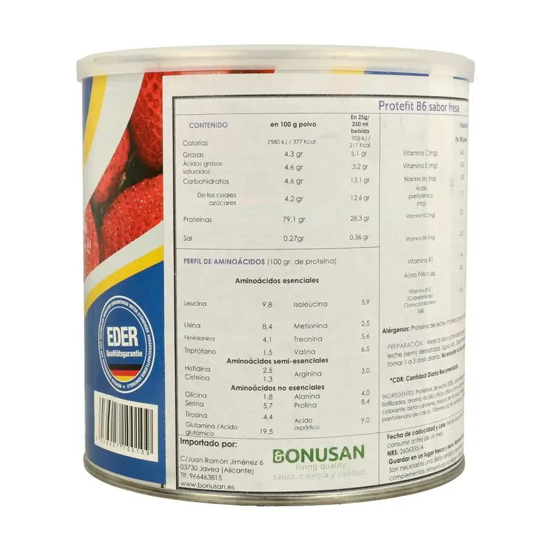 Eder Health Nutrition Wheyfit Sapore di fragola 750Gr.