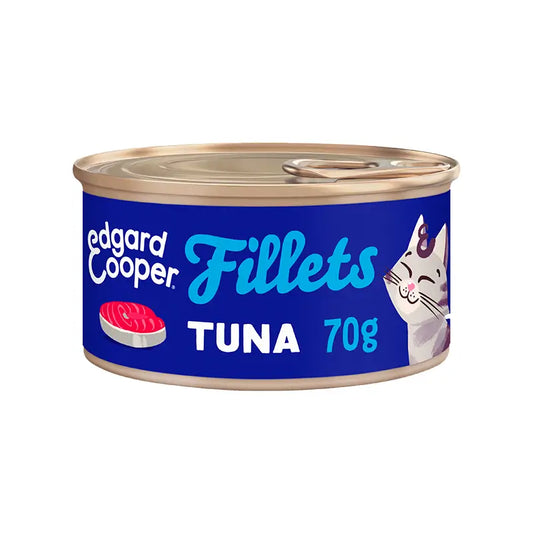 Edgard & Cooper Alimento umido per gatti 24x70g Filetti di tonno senza cereali