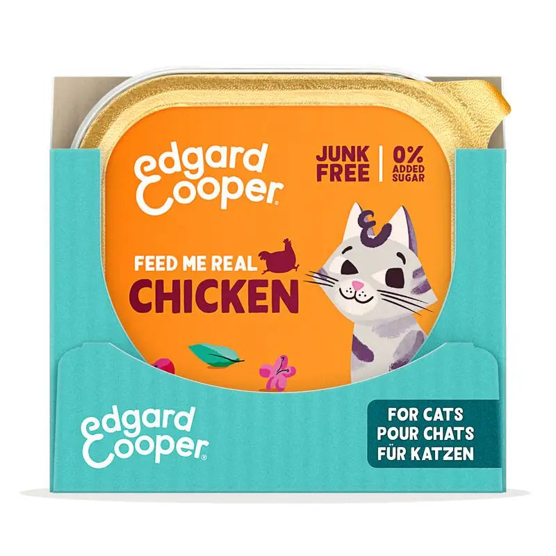 Edgard & Cooper Cibo umido per gatti adulti 16x85g Pollo allevato a terra