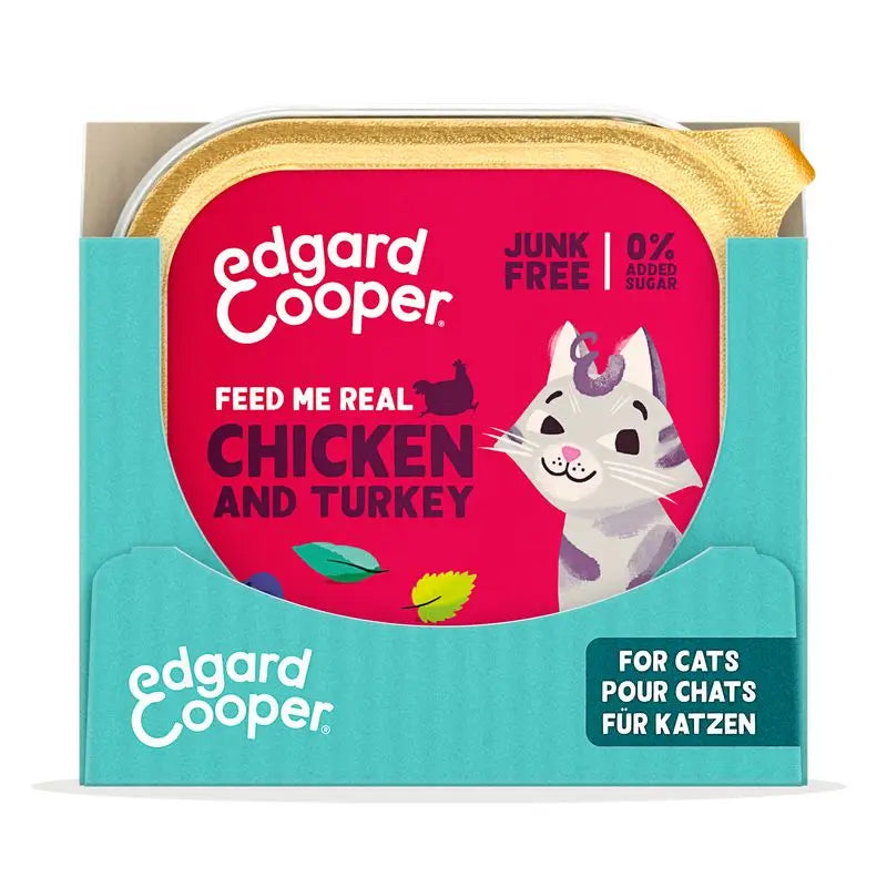 Edgard & Cooper Senior Alimento umido per gatti 16x85g Pollo allevato a terra