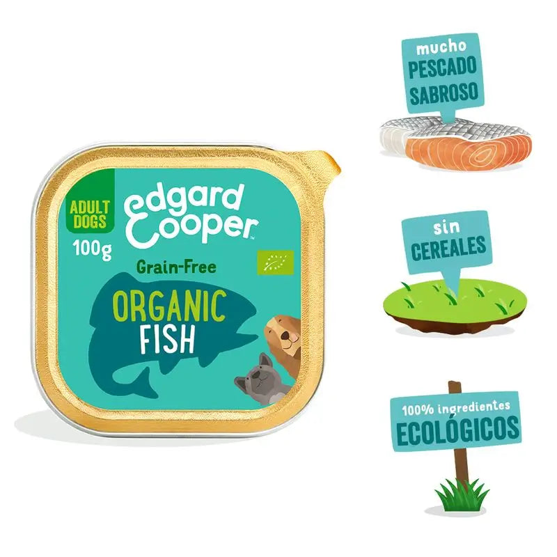 Edgard & Cooper Cibo umido per cani 17x100g Pesce biologico