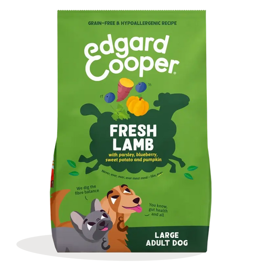Edgard & Cooper Cibo per cani adulti di taglia grande con agnello fresco, 12 kg