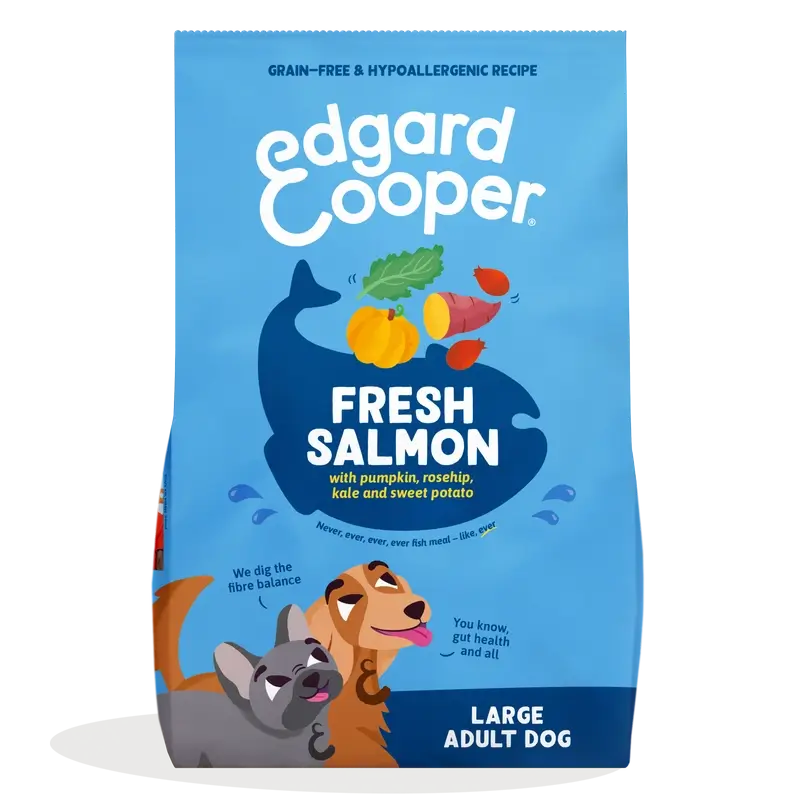 Edgard & Cooper Cibo per cani adulti di taglia grande con salmone fresco, 12 kg